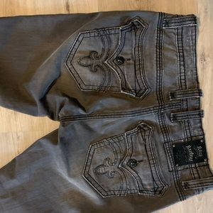 36” Rock Revival jeans for men.
